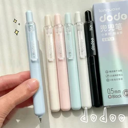 4PCS/Set Cute Pocket Gel Pen For Student 0.5MM Black Gel Ink Pen Portable Writing Pen Quick Dry Neutral Pen Office Supplies New