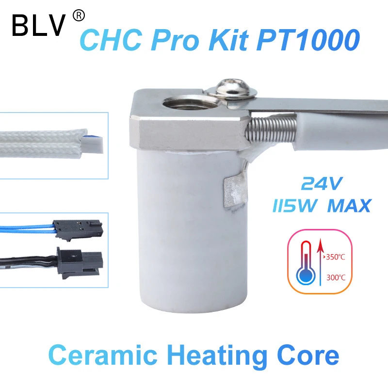 BLV 115W High Power CHC Pro Kit PT1000 104NT-4 100K 3950 ceramic heating core quick heating for ender 3 volcano hotend CR10 mk3s