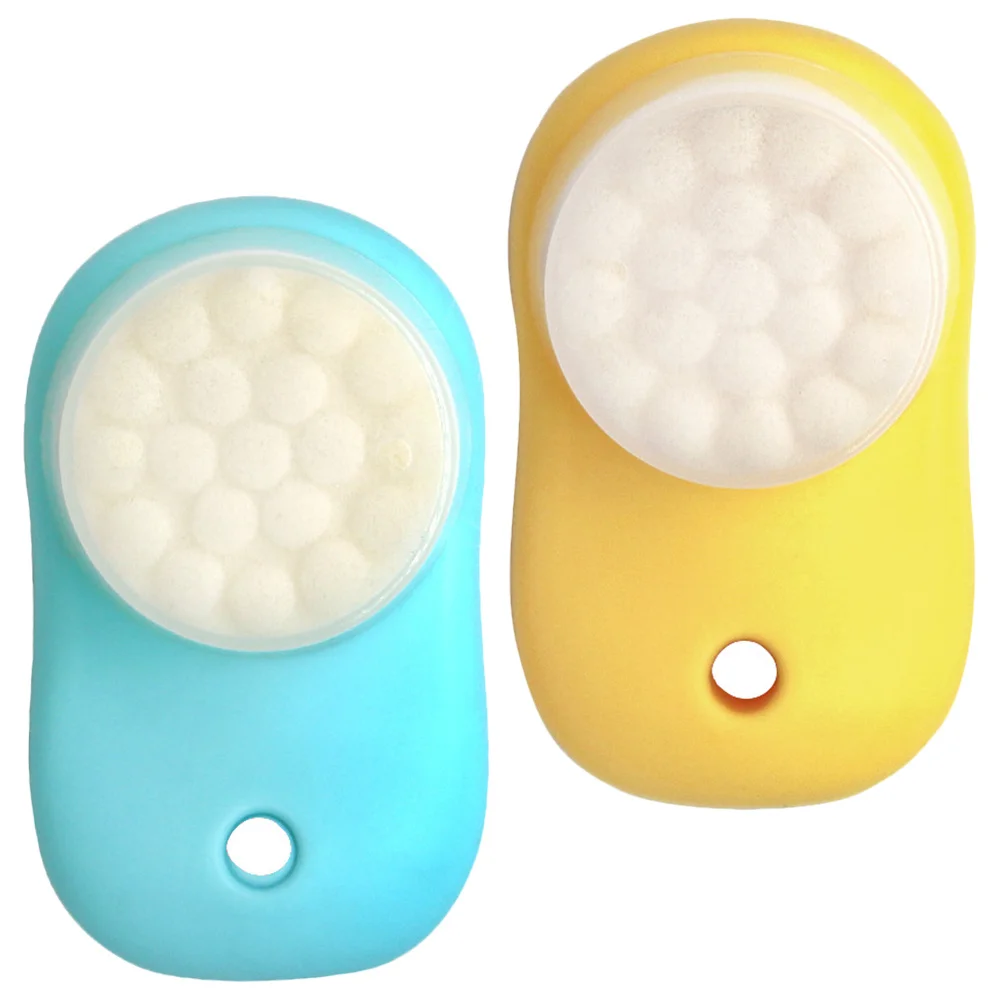 2 szt. Silikonowa szczoteczka do mycia twarzy, głęboko oczyszczająca, złuszczająca, usuwająca zaskórniki, do skóry wrażliwej