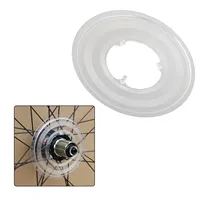 ABS Plastic Bicycle Freewheel Cover Wear-Resistant Chain Position Adjuster 135mm Transparent Wheel Hub Protector Bike Accessory