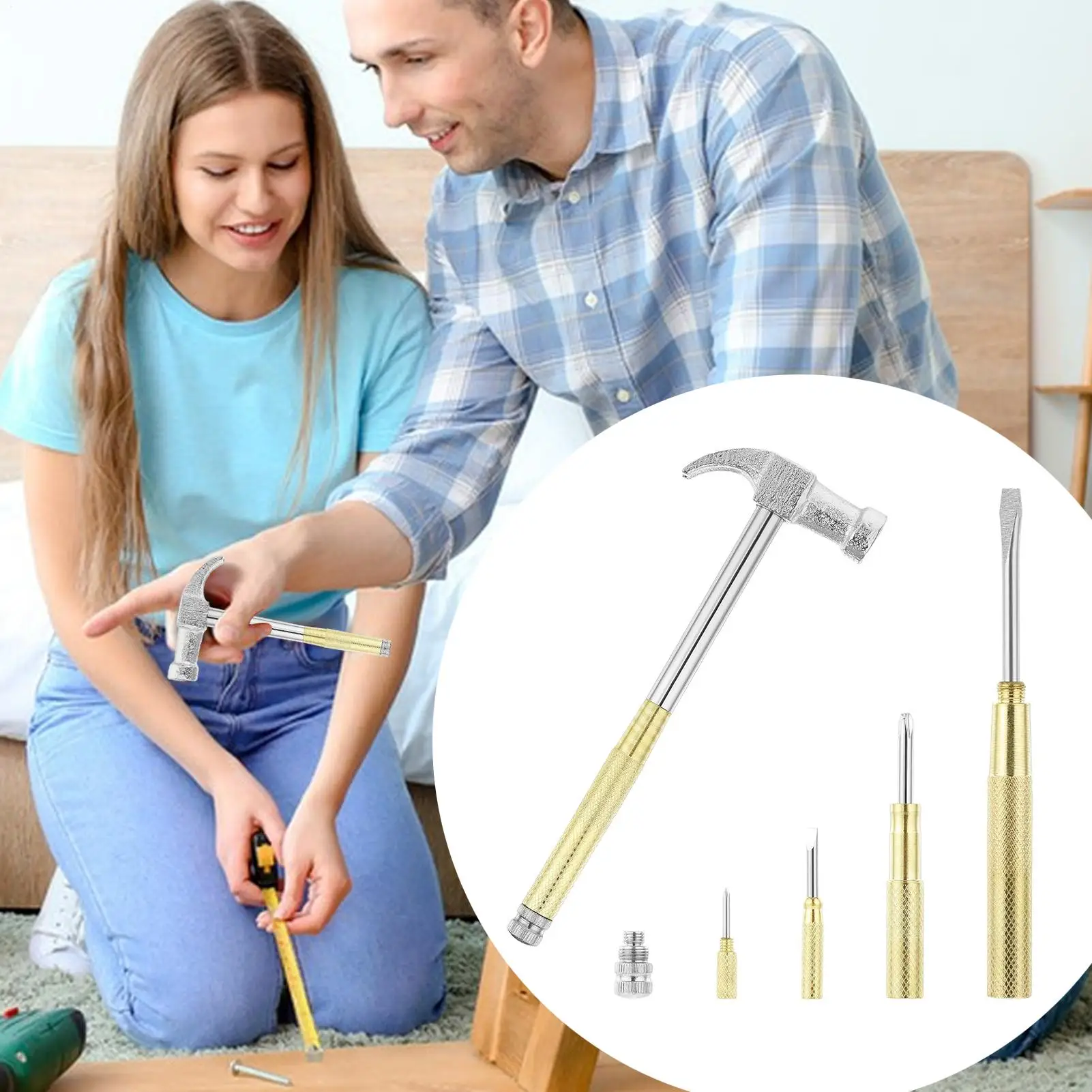 Mały młotek narzędzie zestaw młotków kempingowych lekki antypoślizgowy śrubokręt młotek do kowadła obróbki drewna motoryzacji kempingu