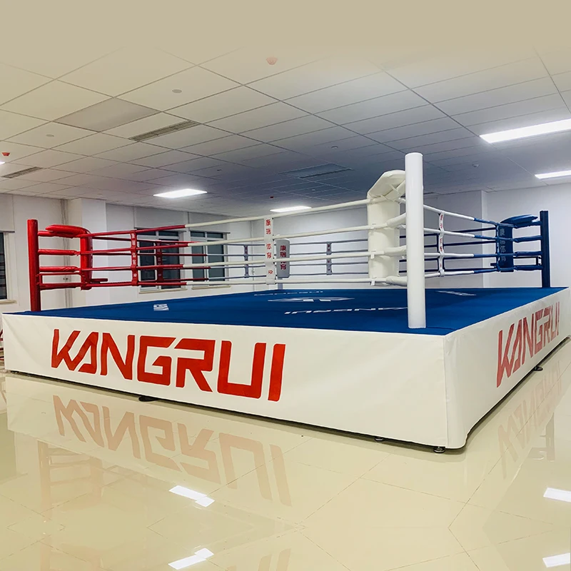 Custom Logo Professional Octagon Elevated Type Muay Thai MMA Cage Fighting Training Durable Steel Flooring