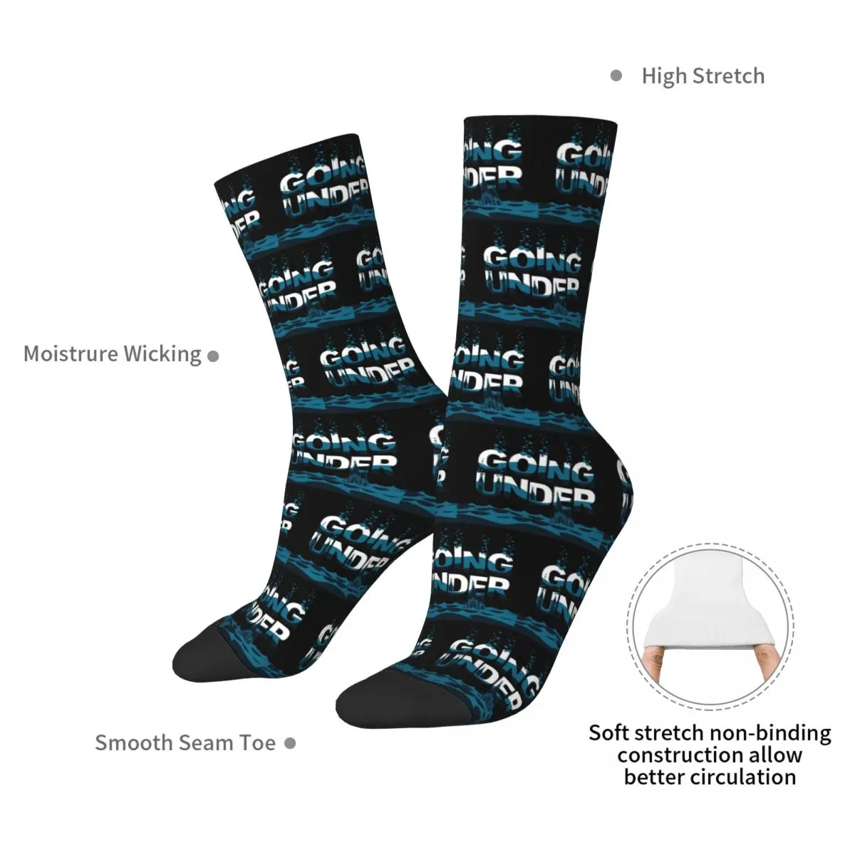 Evanescence Submerged Descent Socks Harajuku Super Soft Stockings All Season Long Socks Accessories for Unisex Birthday Present