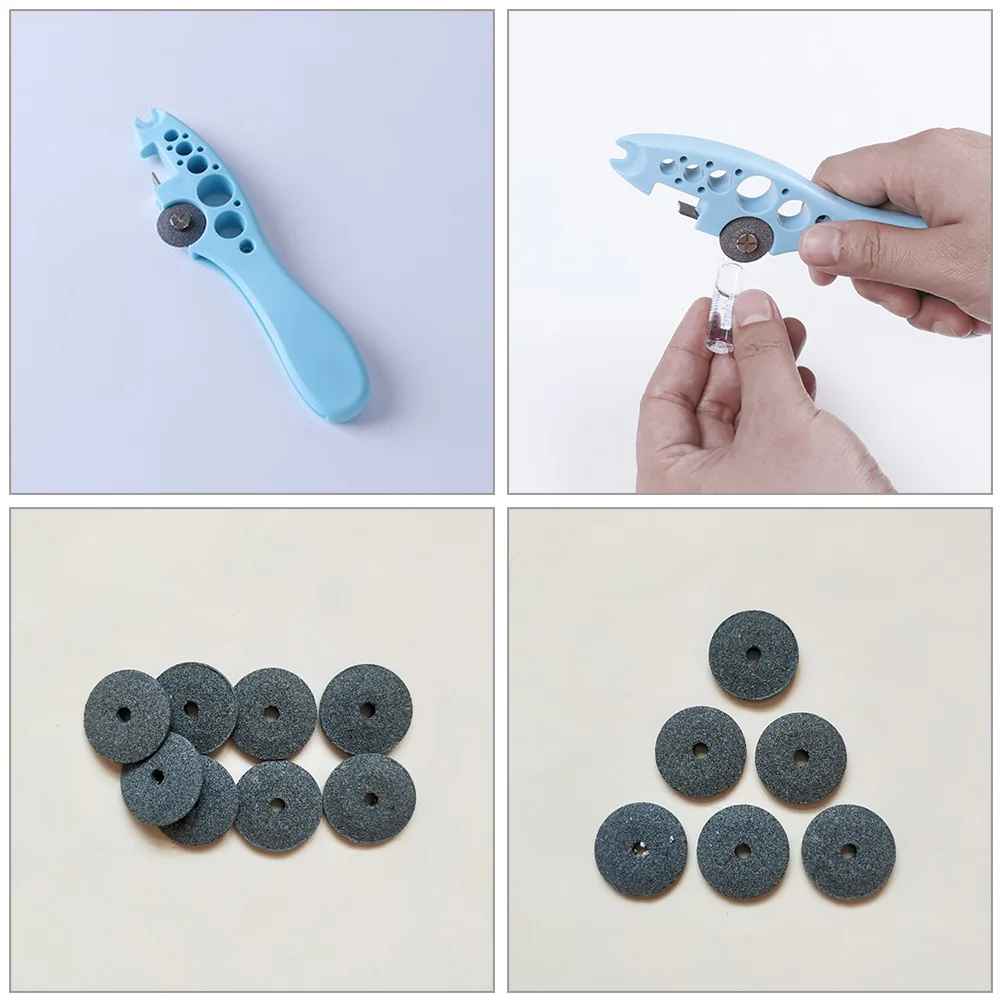 

200pcs Ampule Cutting Wheels Plastic Bottle Cutter Disc Glass Cutters Tools Vial Breaker Discs Nurse Hospital Accessories