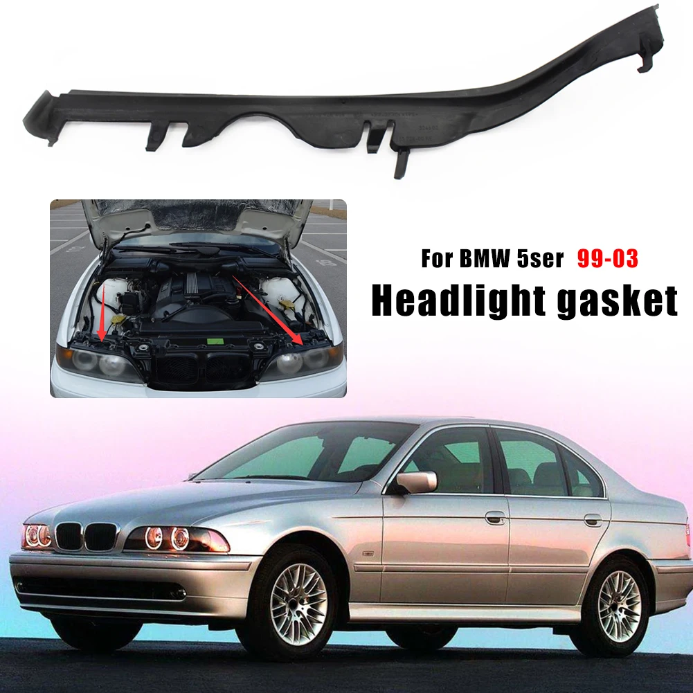 

Car Left Right Side Headlight Lens Gasket Rubber Seal for BMW E39 5 Series 1999-2003 63126908405 63126908406 Auto Headlight Lens