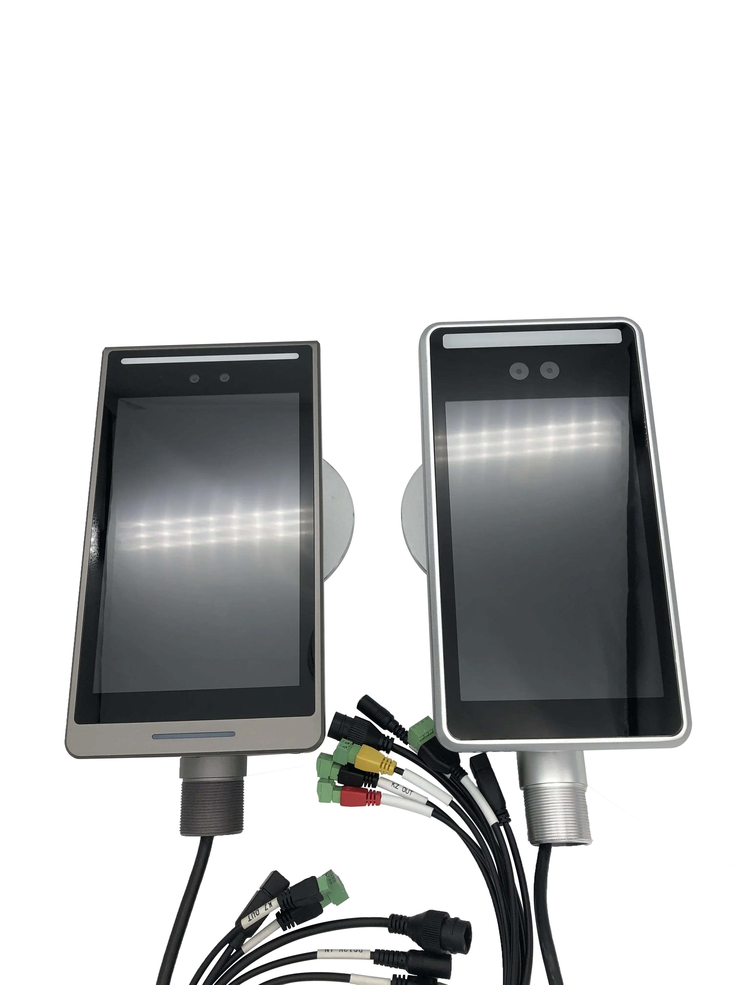 Kontrol Akses Nirkabel Layar Sentuh 8 Inci Pembaca Pengenalan Wajah Pembaca Kartu Bawaan 13.56Mhz