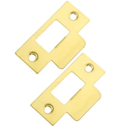 2pcs T Type Strike Plate Lock Tongue Accessories Deadbolt Cover Door Reinforcement Kit Front Door Hardware Security Latch Bolt