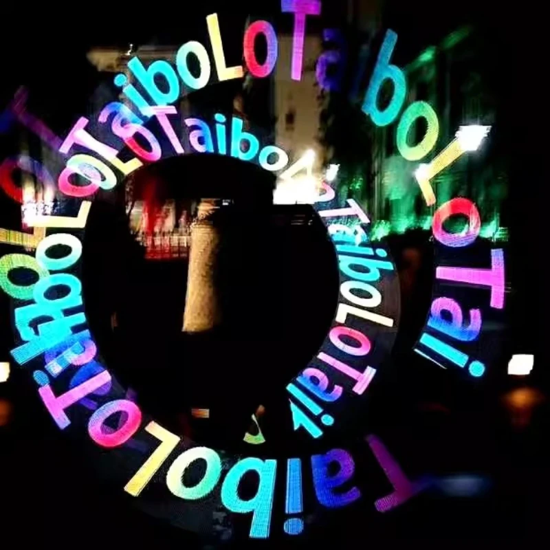 

LED POI performance stick, 50 pixel full-color digital performance stick, can modify the super picture LOGO stick flash stick