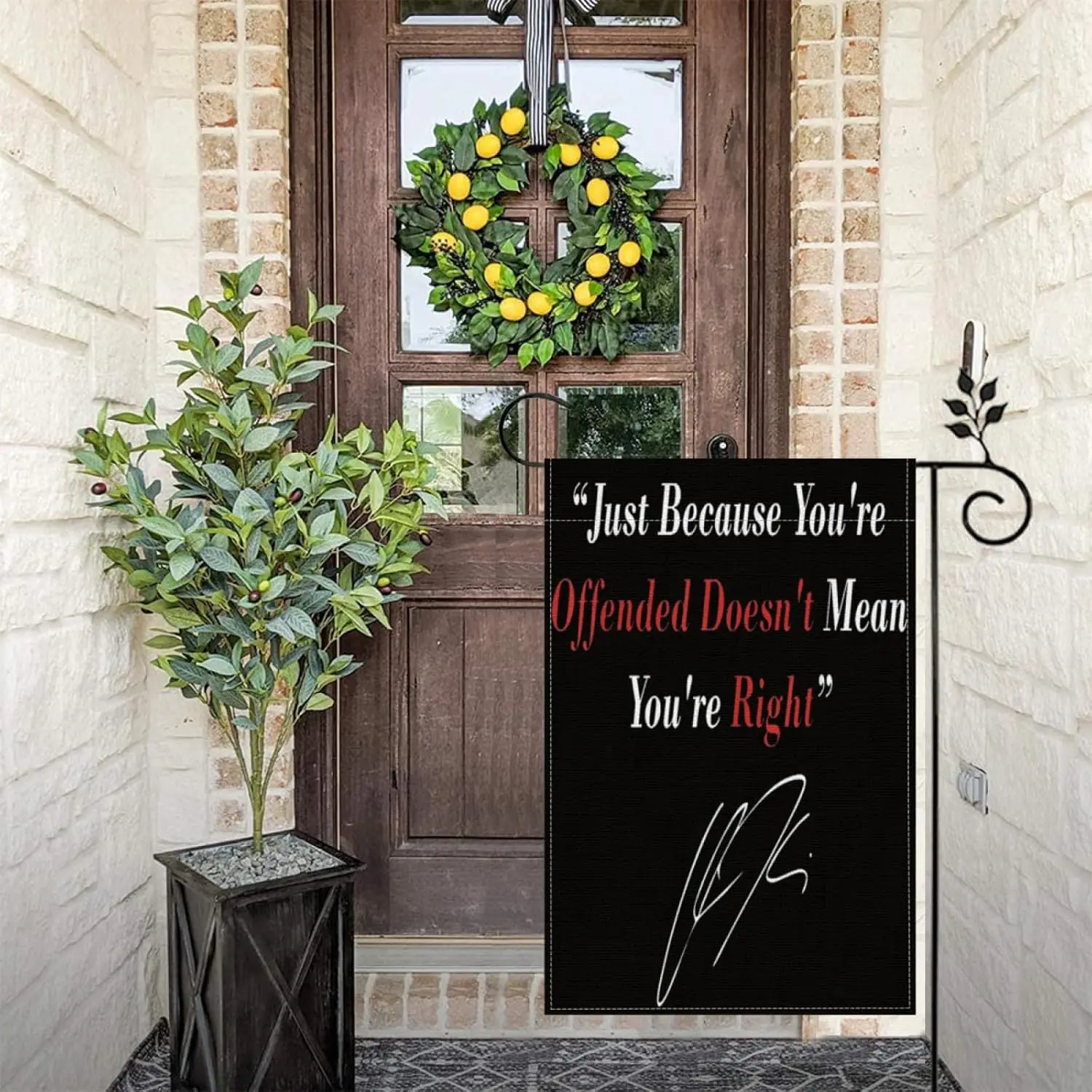 فقط لأنك نارية لا يعني أنت العلم الصحيح، 12 × 18 بوصة مثالية لعرض St DDN الفريد من نوعه #5