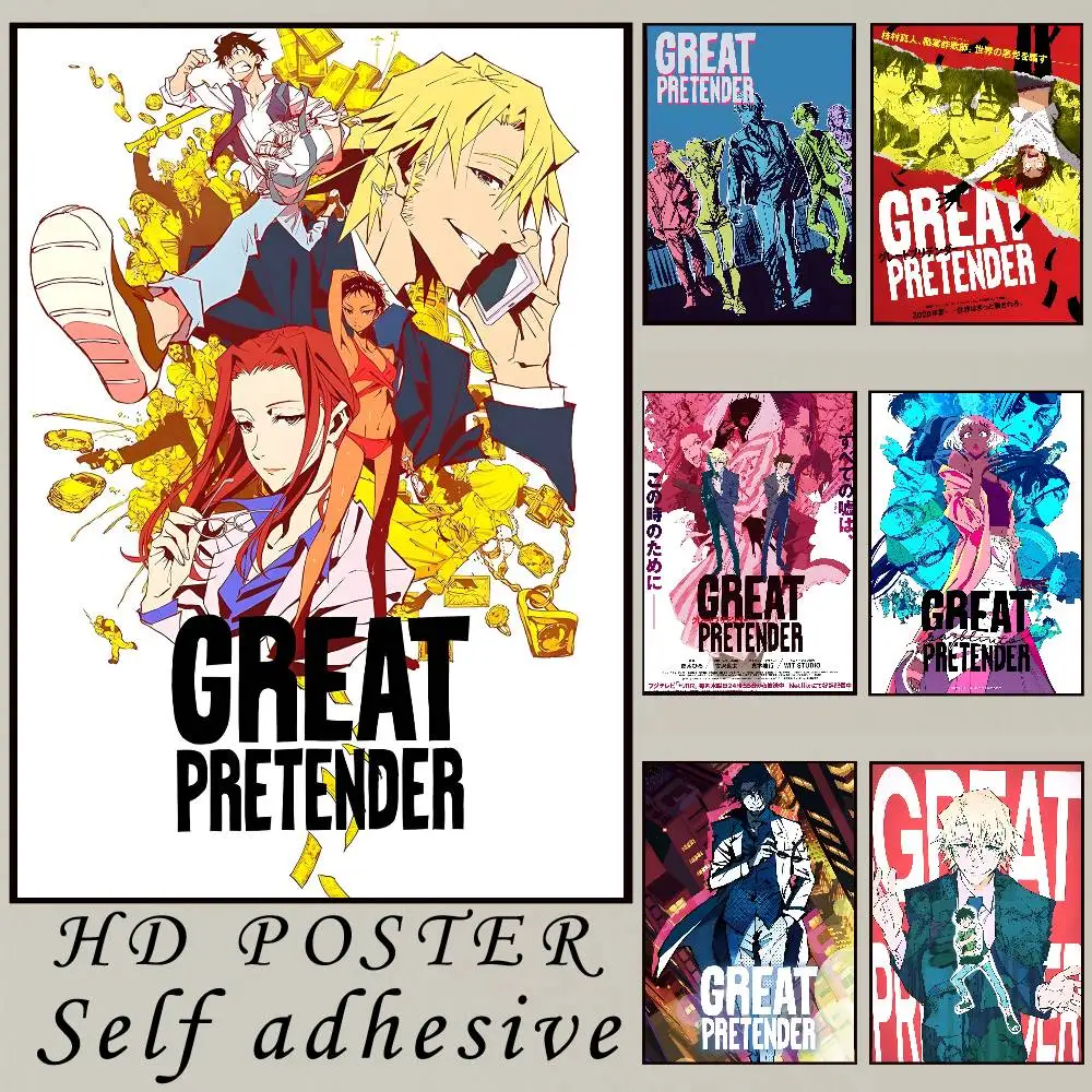 

G-Great Pretender Anime Poster HD art Poster, room, home, bar, cafe decoration printing wall poster