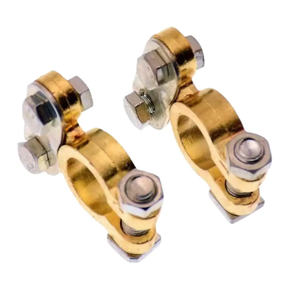 Car Battery Terminal Connectors Battery Wiring Copper-plated 12V Ends 24V Head Negative Battery Positive Disconnect Pile Ca T1F2