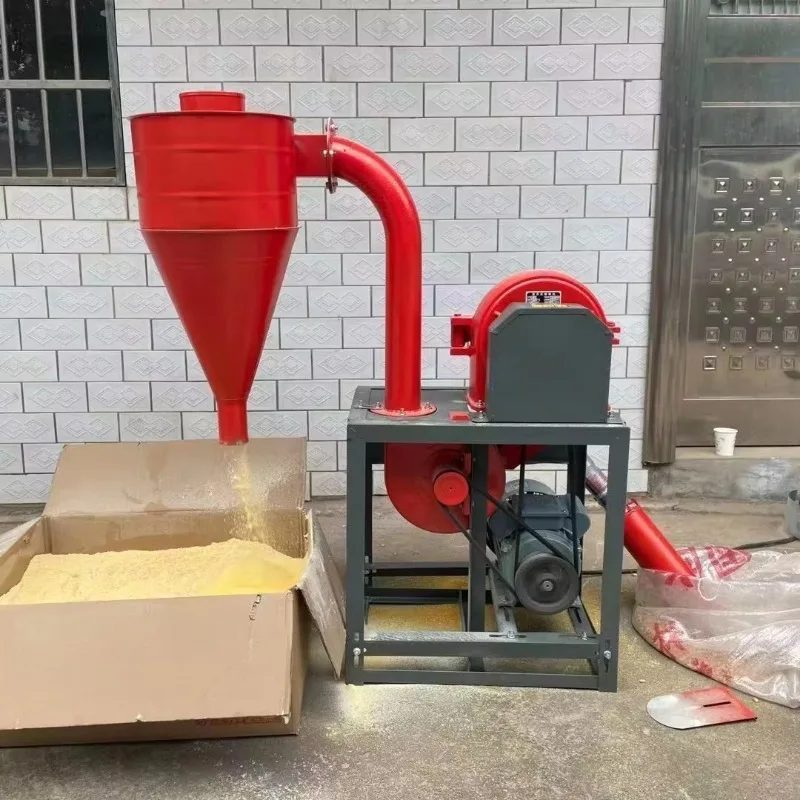 Self-priming Dry and Wet Grain Grinder Electric Flour Mill Crushing Machine Pulverizer for Corn Maize Wheat Soybea