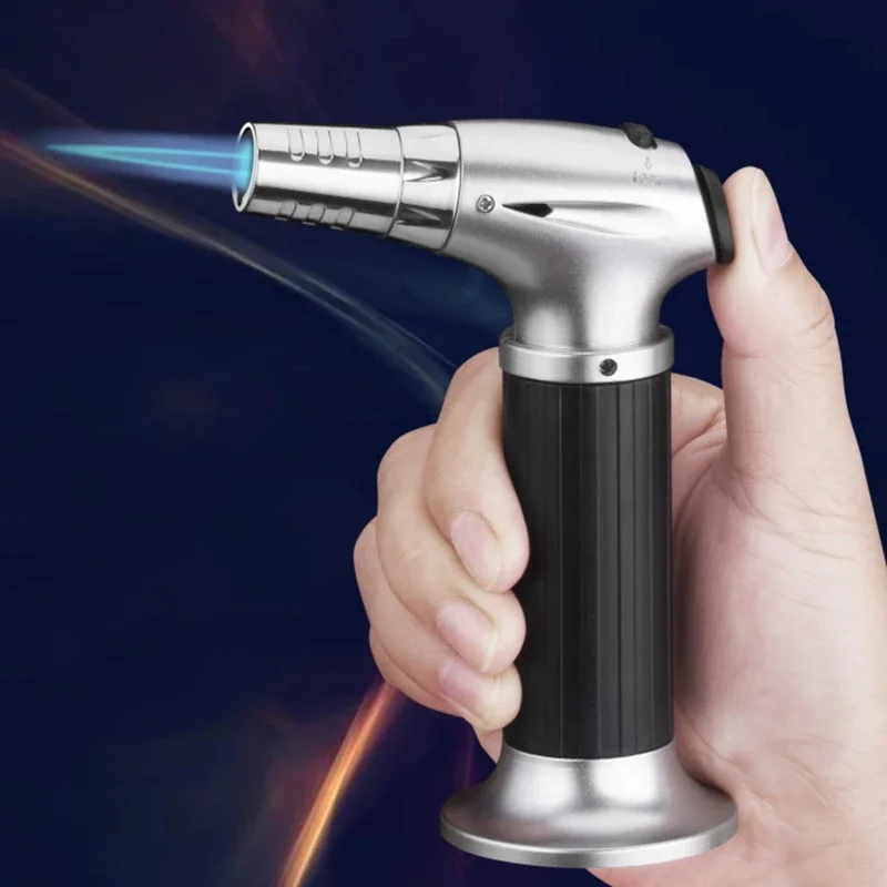 Turbo Gas Lighters Metal Windproof Smoking Accessories Kitchen Cooking Jewelry Welding Cigarettes Lighters Gadgets For Men