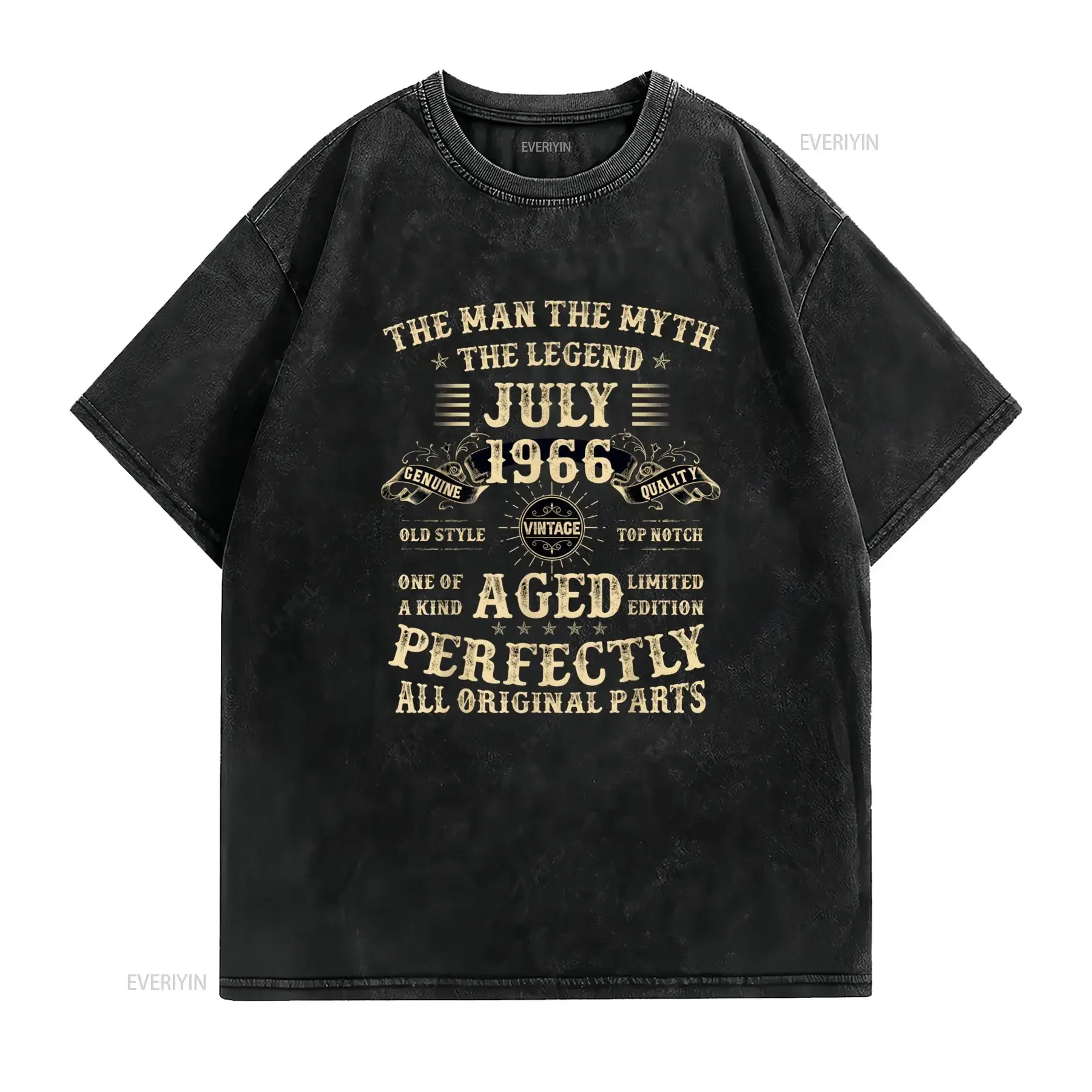 Camiseta Vintage Retro La Leyenda para Hombres Nacidos en Julio de 1966 Edición Limitada Dise?o Divertido el 59o vintage homme