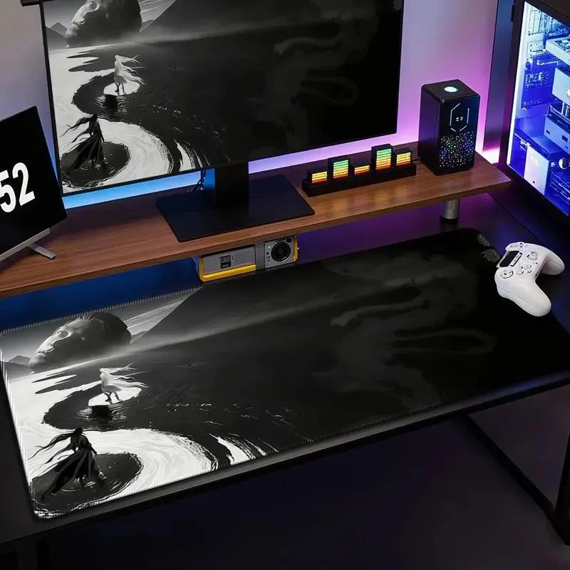 Gothic Anime Rubber Gaming Mouse Pad Large Extended Desk Mat Stain Resistant HD E-Sports For Laptop PC Gamer Office Accessory