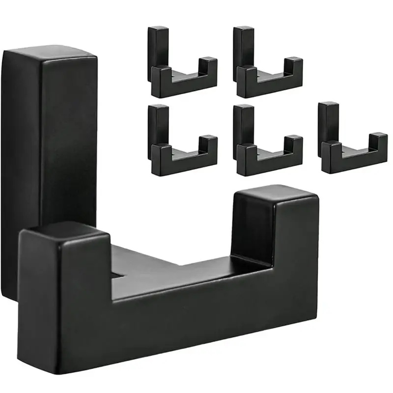 

ABRU-6Pack Набор из 6 прочных настенных крючков с двойным креплением и винтами, ретро-дизайн, для пальто, шарфов и других вещей.