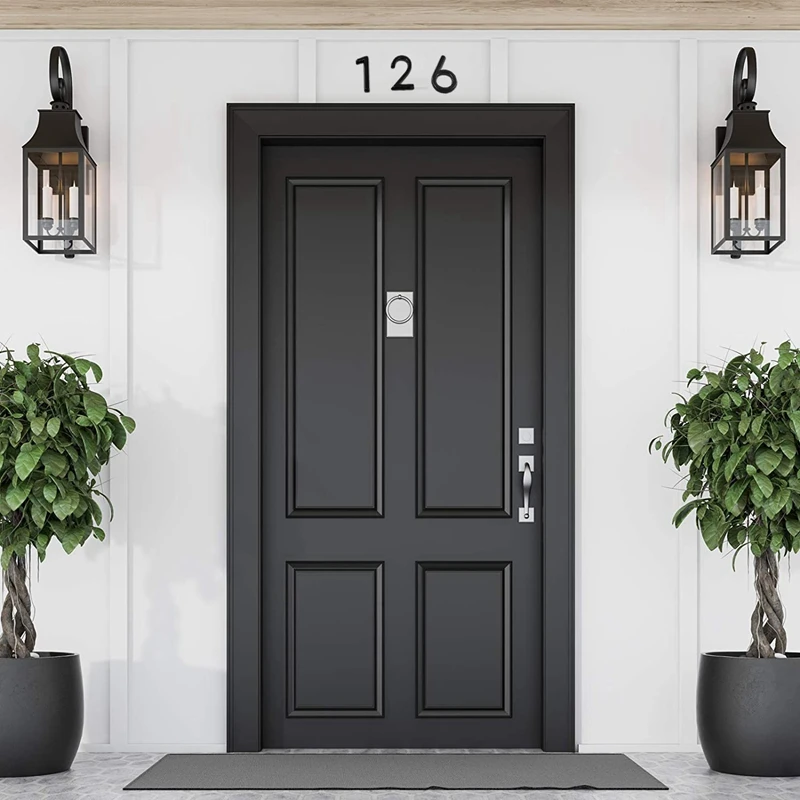 2-Inch House Number For Outdoor Mailbox Number Address Number Sticker For Home Office House Number (Black, 10 Pcs)