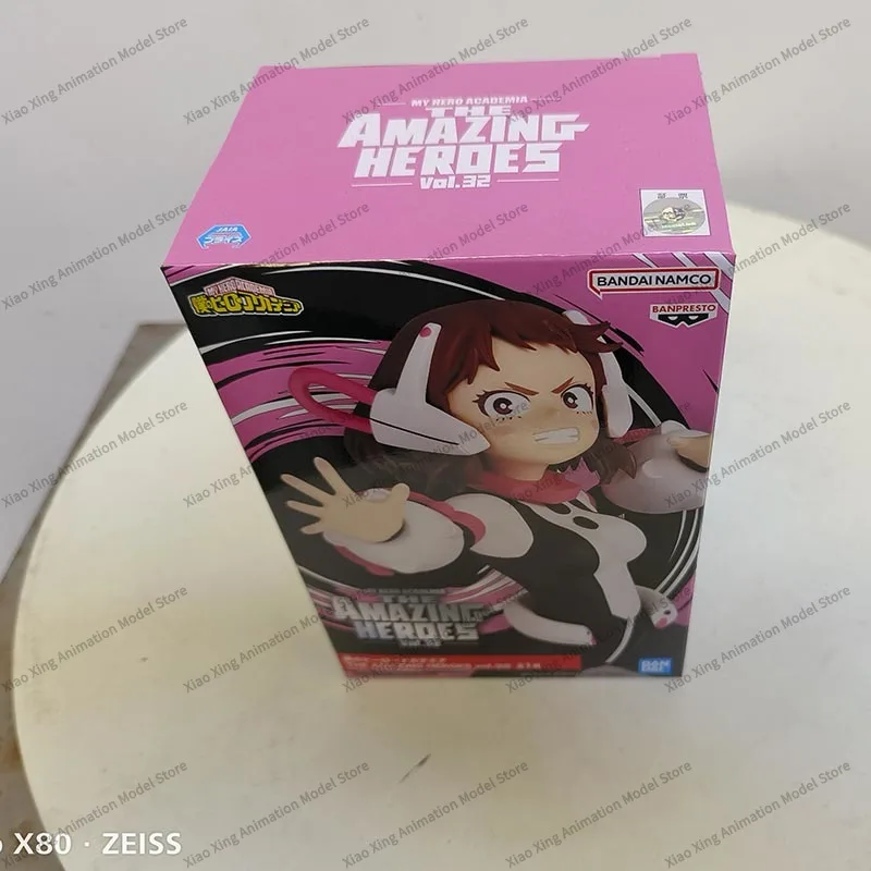 Bandai Original My Hero Academia Anime Figure OCHACO URARAKA Action Figure Toys for Kids Gift Collectible Model Ornaments