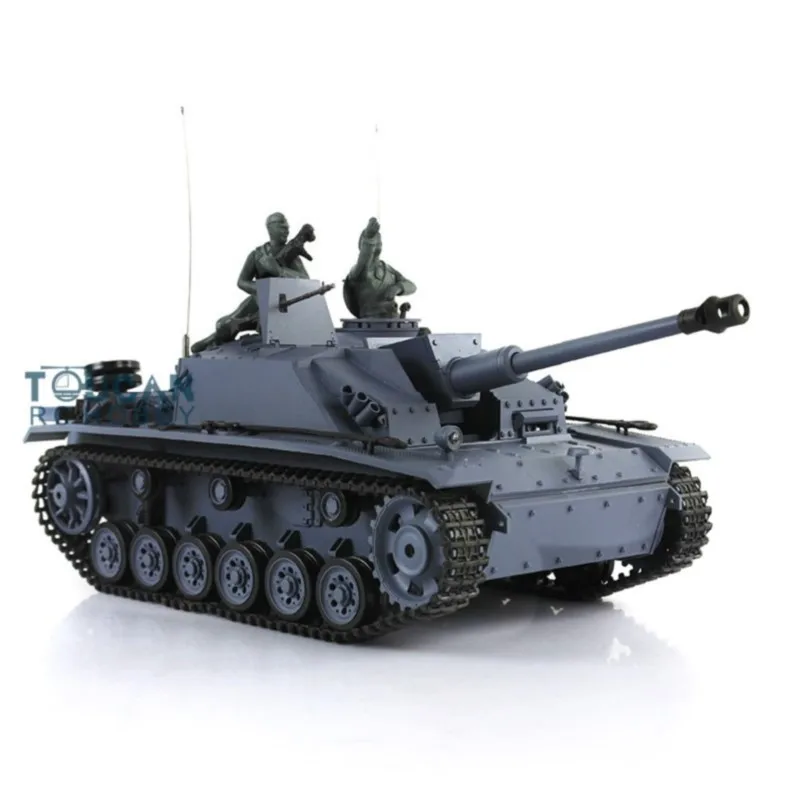 US Stock 1/16 Scale RTR 7.0 Plastic  Stug III Radio Control 2.4G Heng Long RC Tank 3868 Durable Design Military Panzer Toy