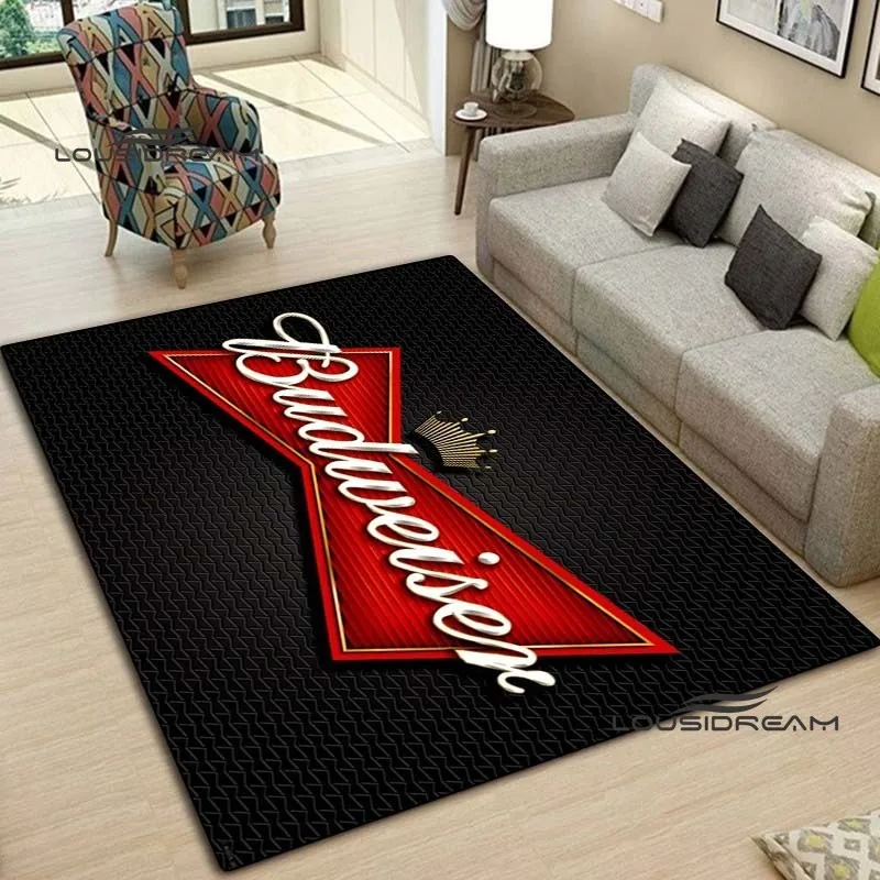 Classic Budweiser Beer carpet and rug modern bar living room bedroom Large area soft carpet study porch bedside non-slip mat