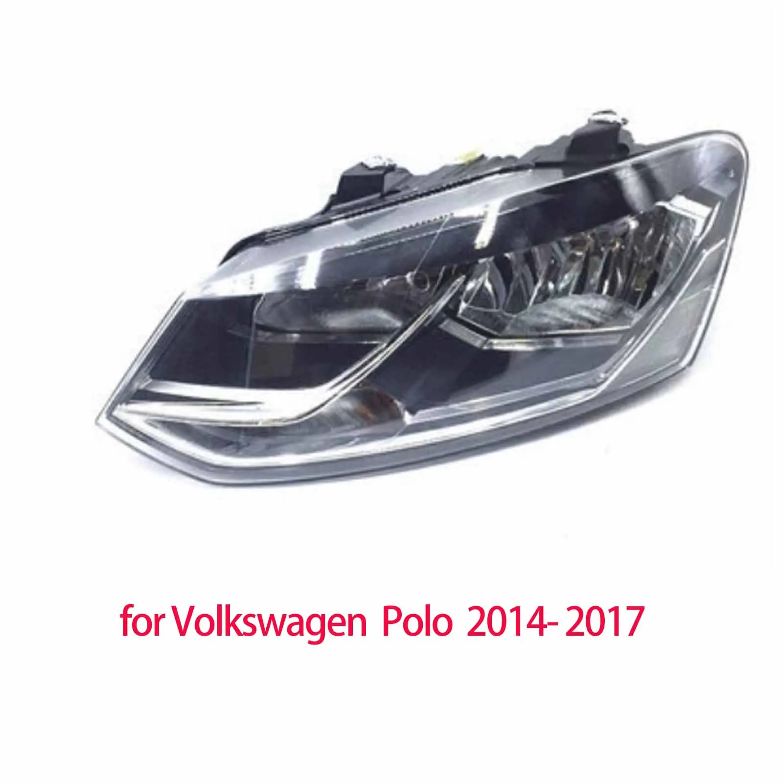 

HeadLight For VW Polo 2012 2013 2014 2015 2016 2017 Right Side Front Halogen HeadLamp Turn Lights DRL car accessories