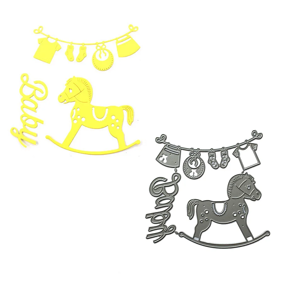 

Children's Trojan Horse Scrapbooking Cutting Dies Yiwu stock clearance DIY Paper gift Card Making metal craft Album