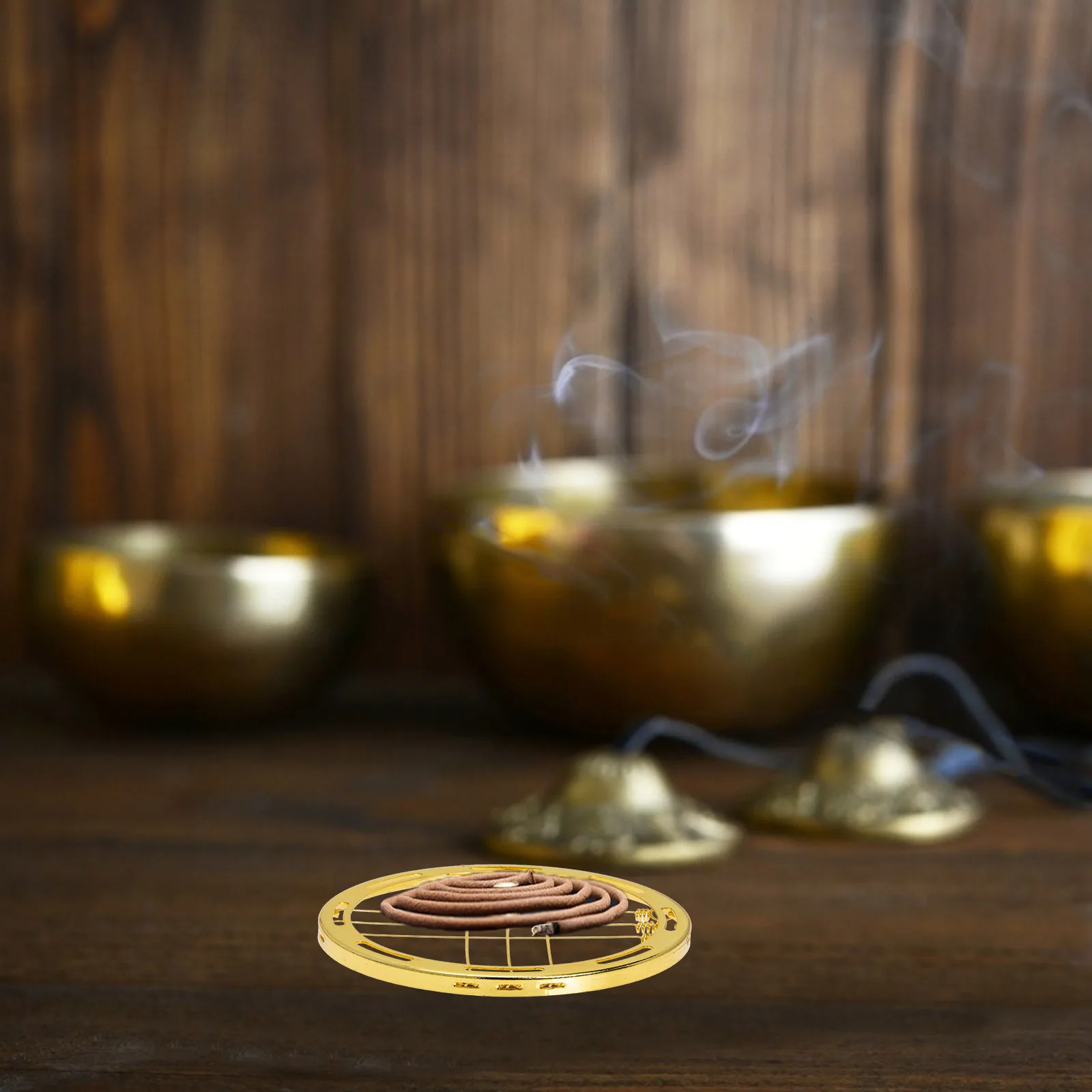 

2Pcs Elegant Charcoal Incense Burner Stand Alloy Aromatherapy Rack for Study Yoga Meditation Room Incense Burner Rack