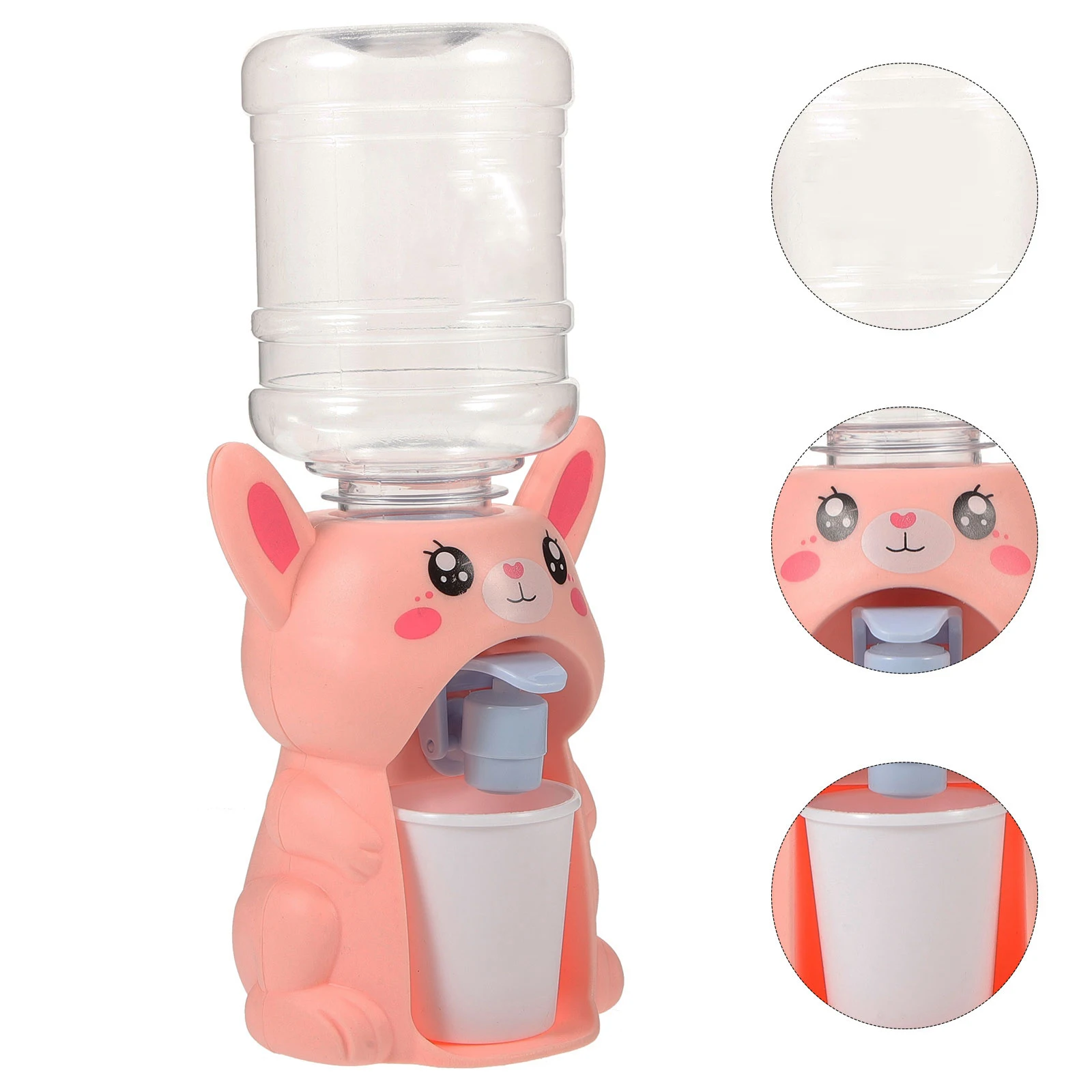

2Pcs Kids Water Dispenser Toy Mini Simulation Drinking Fountain Home Scene Toy Fun Electric Machine Outdoor Game Gifts