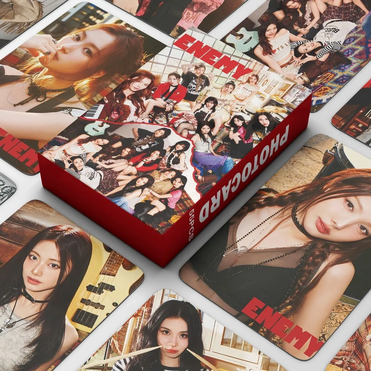 TWICE ENEMY 55 قطعة بطاقات 2025 S.Greetings مجموعة بطاقات الصور المحدودة مرة واحدة Merch KPOP المقتنيات شحن سريع مرتين سانا مومو