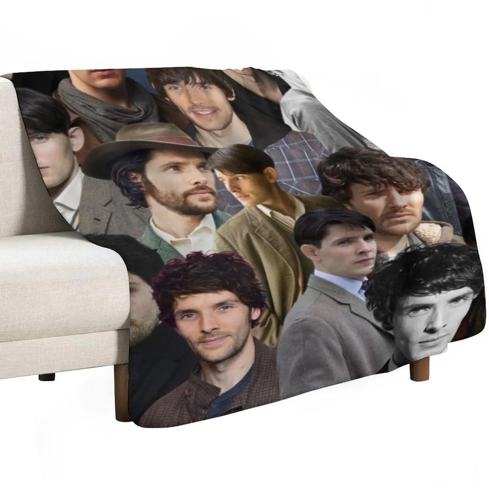 colin morgan photo collage Throw Blanket Luxurious Soft Blanket Holiday Gift for Family