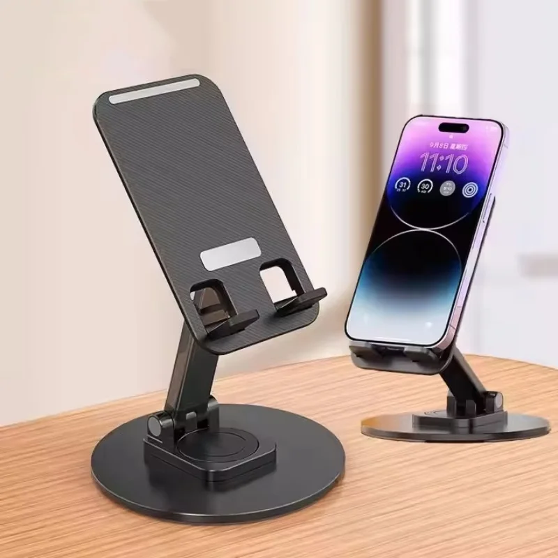 

360° Rotating Multi-Angle Non-Slip Base Holder Foldable Universal Phone Stand Desk Lazy Bracket For iPhone Huawei Realme Oppo