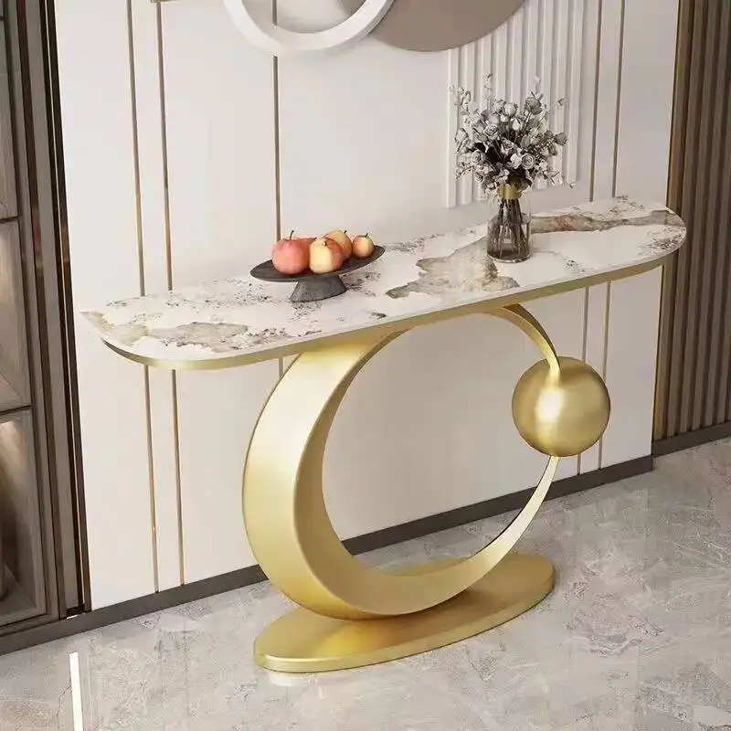 Luxury Modern Console Nordic Table Midcentry Center Lobby Console Table Hallway Entrance Wohnzimmer Tisch Living Room Furniture image 5