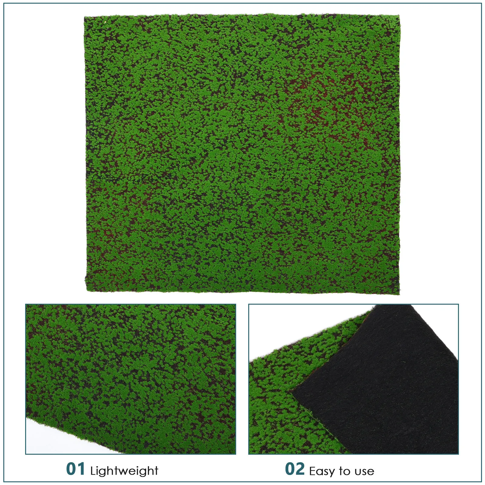 Artificial Moss Turf Premium Silk Cotton Pearl Cotton Material Easy Install Lifelike Green Plants for Living Room Bedroom