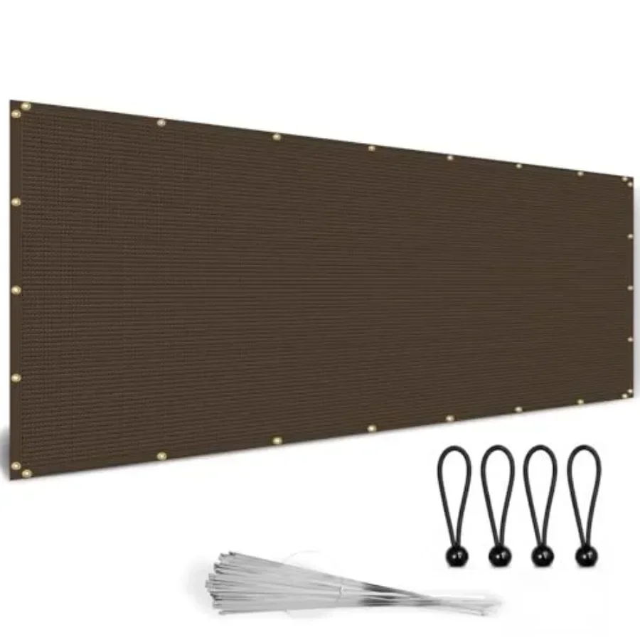 Brown Sun Shade Cloth, 90% Shade Cloth for Garden, Custom Sizes 4' X 40' Pergola Shade Cover Canopy, Heavy Duty Mesh Shade Tarp