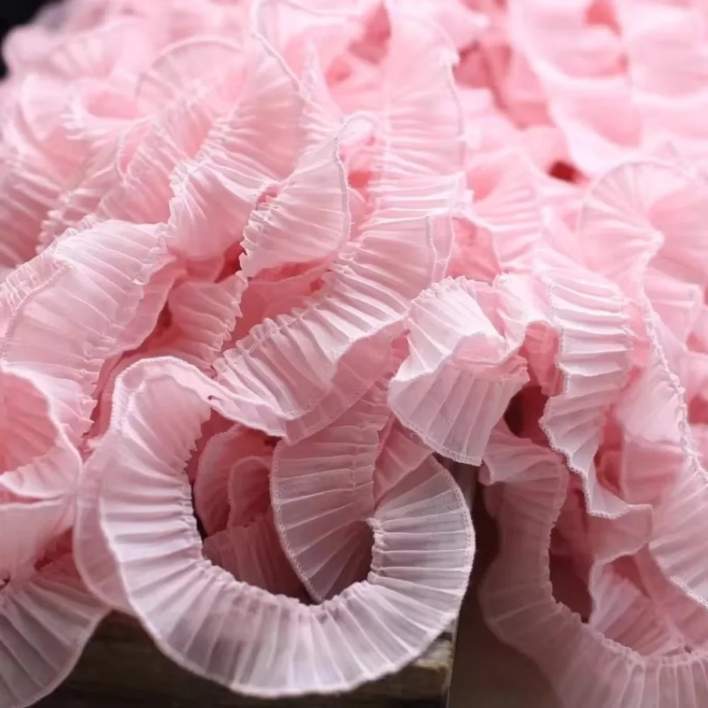 

Кружевная тесьма шириной 3 см с плиссировкой «аккордеон», цветная, вышитая, для рукоделия, минималистичная, для шитья, декоративный материал, отделка для одежды