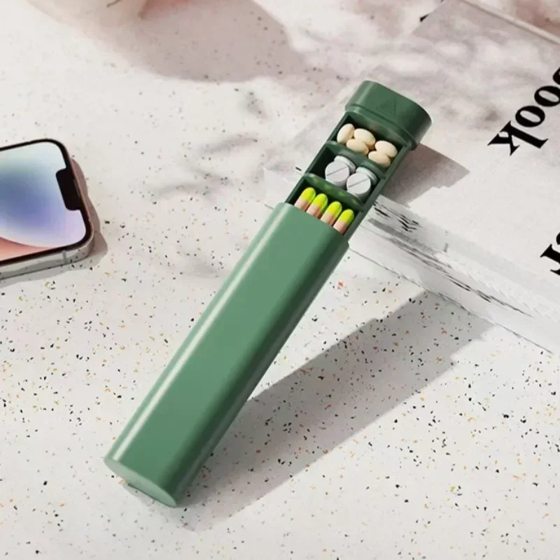 

1PCS Weekly Travel Pill Organizer, Daily Cute Pill Box 7 Day, Small Pill Case Holder to Supplements,Pretty Box Prefect as a Gift