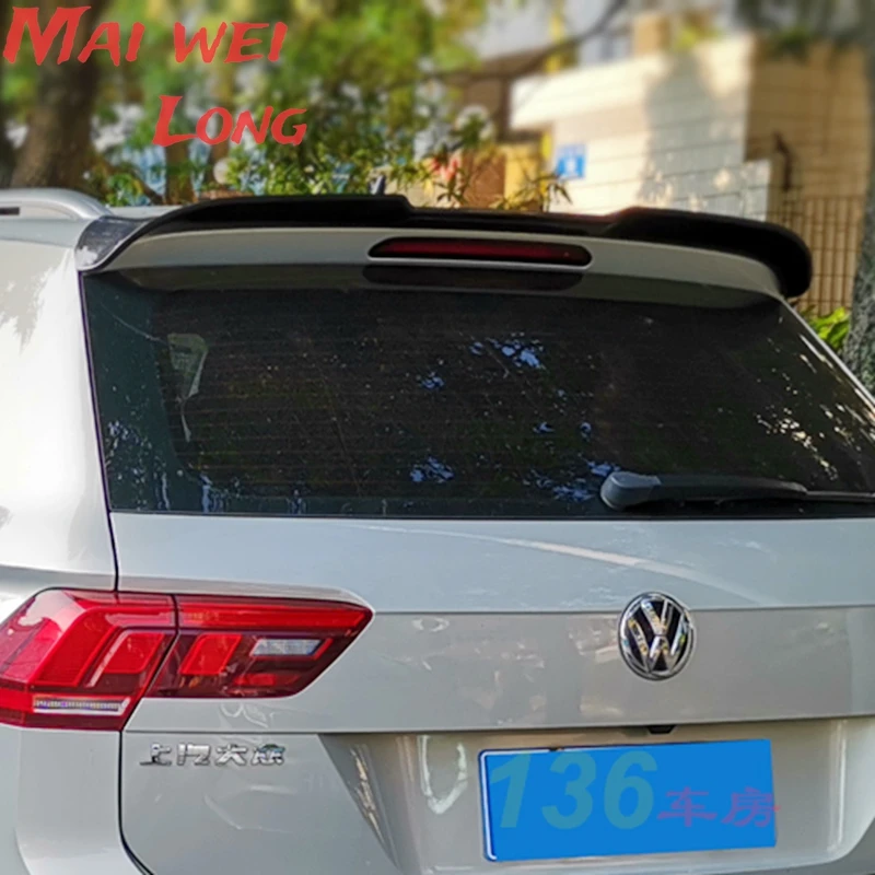 For Volkswagen Vw Tiguan L Spoiler 2017 New Tiguan Car Tail Wing Decoration Carbon Fiber Rear Trunk Roof Spoiler