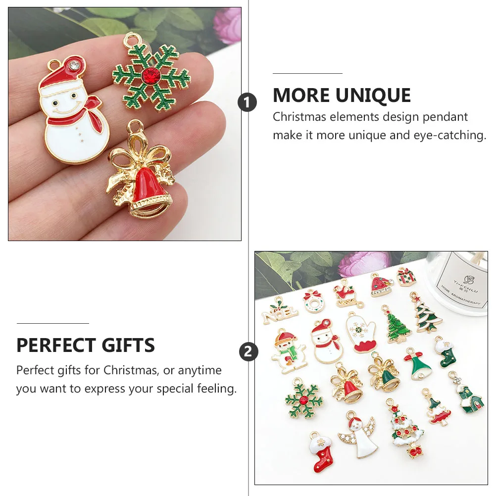 

Oil-dripping Pendant Ornaments Christmas Elements Accessory DIY Phone Jewelry Alloy Craft