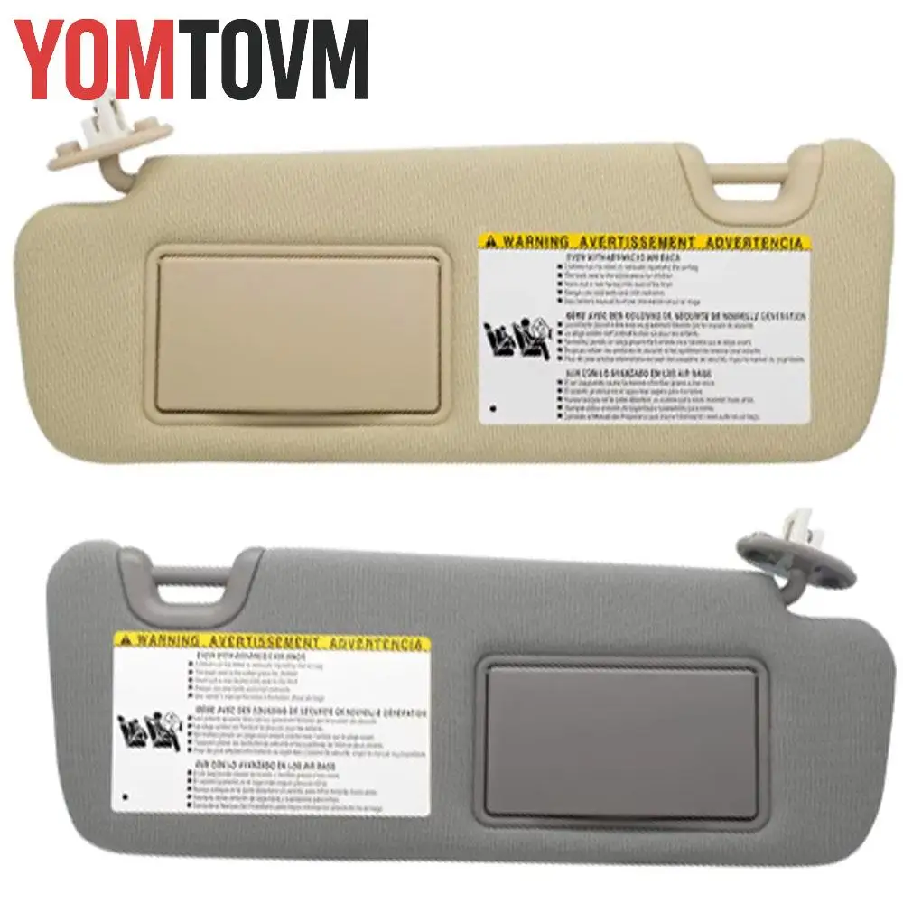 

Car Front Left/Right Sun Visor Panel Sunvisor with Mirror Light for Toyota Highlander 2014 2015 2016 2017 2018 2019 Grey Beige