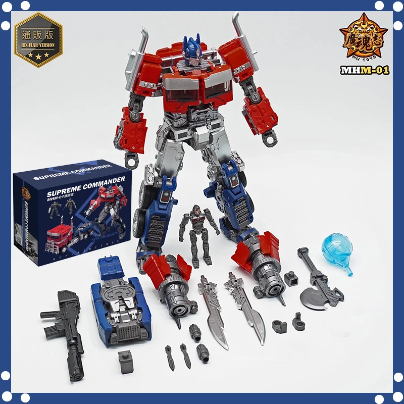 새로운 버전 MHZ TOYS 변신 MHM-01 MHM01 OP 커맨더 옵티머스 프라임 무비 7 KO SS102 액션 피규어 변신 로봇 20C 