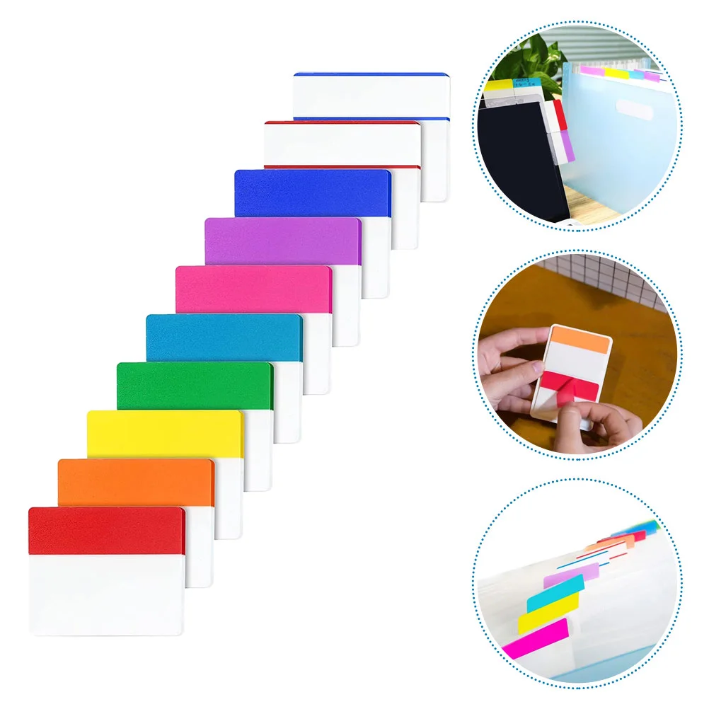 

10 Books Index Notepad for Students Label Tabs Notebooks on Folder