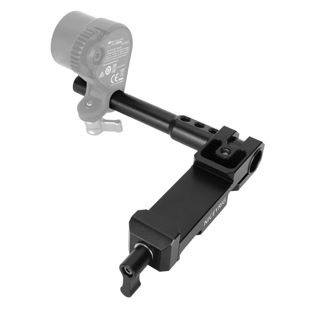 NICEYRIG DJI RS Stabilizer Focus Rod Clamp Kit Manfrotto Dovetail Clamp for Follow Focus/Focus Motor Mount with 15MM to 12MM ROD