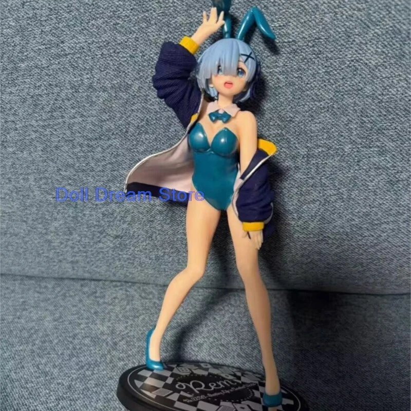 

2026 in stock 100% genuine Japanese original anime Rem bunny ver action figure collectible model for boys