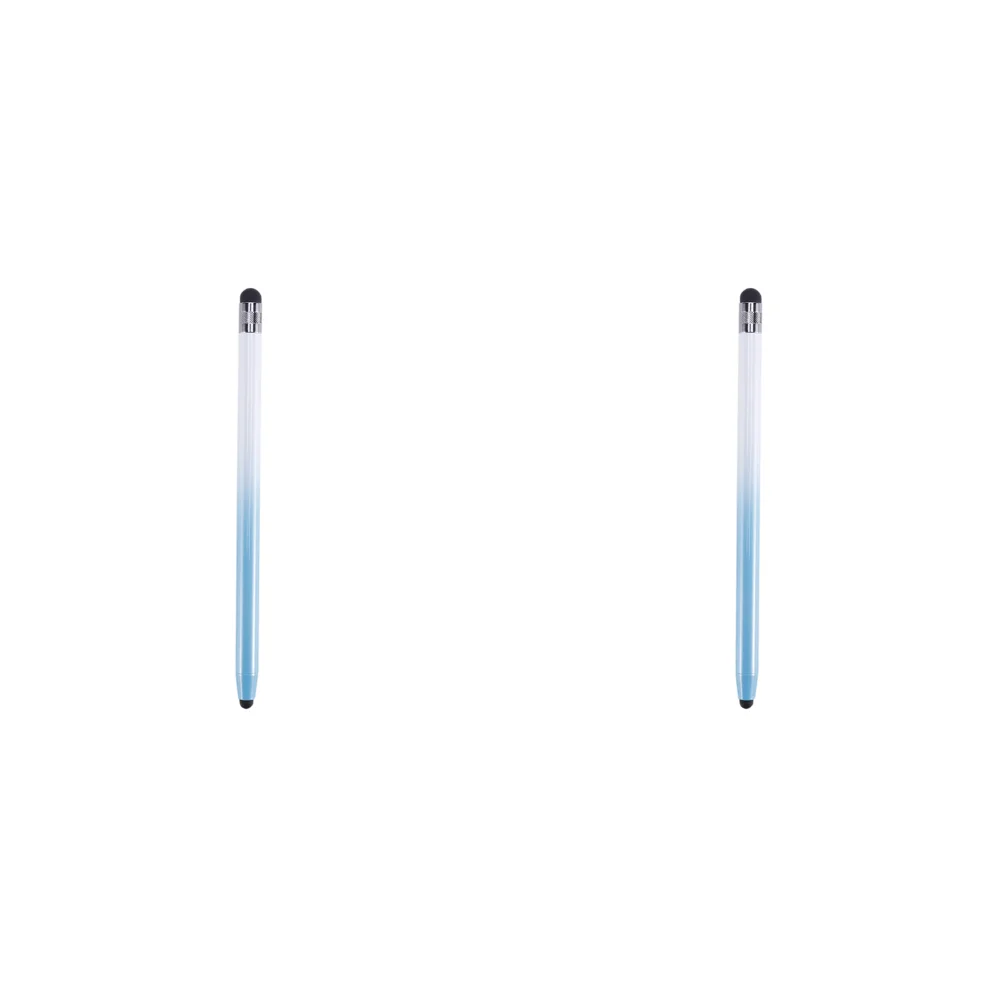 

Емкостная ручка с двойной головкой Touch Pen для iPhone iPad (постепенный синий)