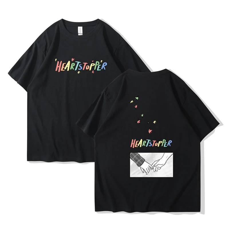 

New fashion Heartstopper T-shirt for both men and women casual Heartstopper Harajuku T-shirt tops
