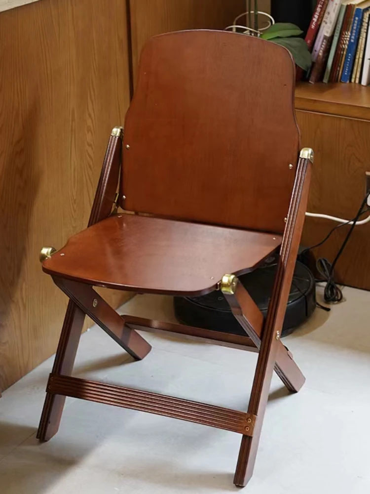 Folding chair, stool, vintage photo chair, portable cinema chair