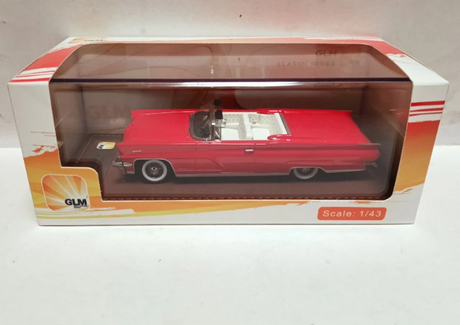 GLM 1:43 Continental Mark IV 1959 Red Vintage Car Simulation Limited Edition Resin Metal Static Car Model Toy Gift