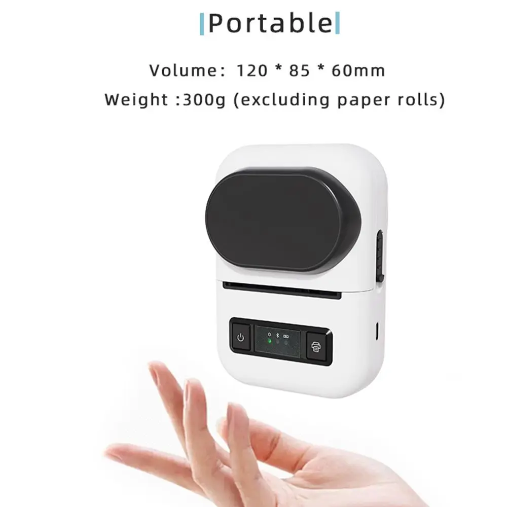 Goojprt 58mm Mini USB pocket label printer portable barcode product price tag Sticker handheld thermal printer 2025 NEW