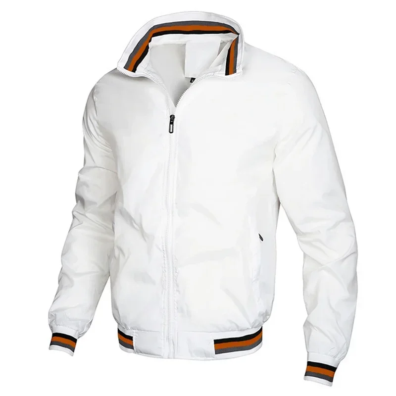 New 2024 Men\'s Jacket Zip Jacket Men\'s Casual Street Hip Hop Slim Bomber Jacket Men\'s Clothing Plus Size M-4XL