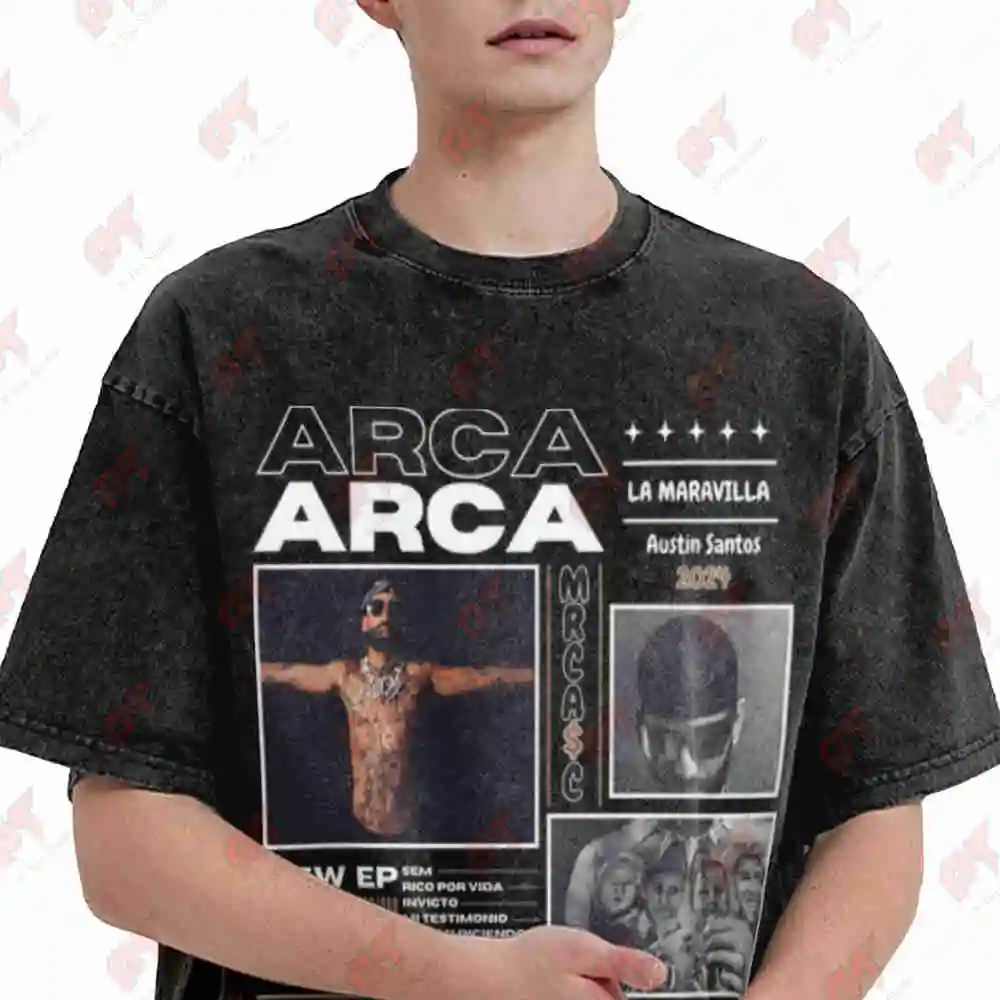Arcangel Arca Reggaeton Latin Urban Music Vintage Washed Tee Pure Cotton T-Shirt